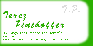 terez pinthoffer business card